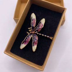 Purple Dragonfly Brooch