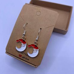 Christmas Santa Moon Earrings