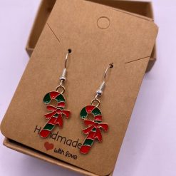 Christmas Candy Cane Earrings