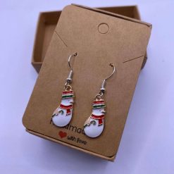 Christmas Snowman Earrings