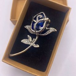 Vintage Purple Flower Brooch