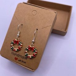 Christmas Wreath Earrings