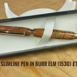 Slimline pen (1530) in Burr Elm