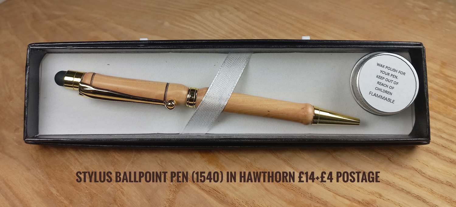 Ballpoint pen (1540) in Hawthorn wood Ballpoint pen (1540) in Hawthorn wood
