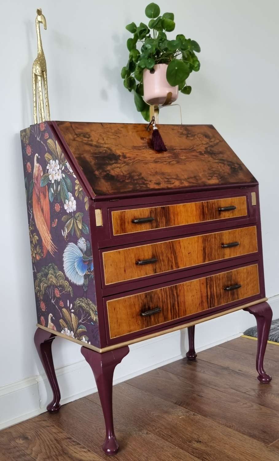 Antique vintage writing desk bureau MadeMe