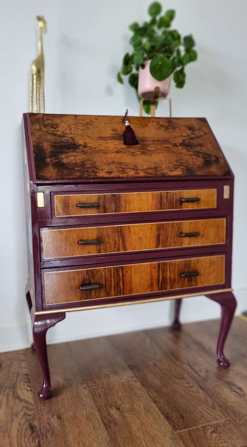 Antique vintage writing desk bureau MadeMe