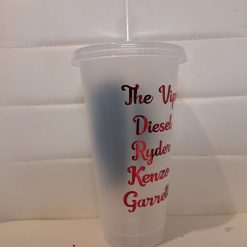 Den of vipers inspired cold cup with straw and lid 2