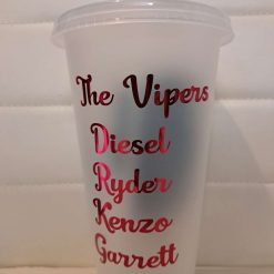 Den of vipers inspired cold cup with straw and lid 9