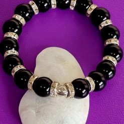Bracelet wire wrapped and beaded