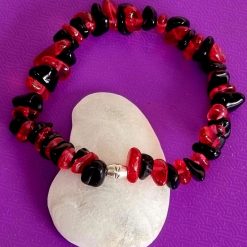 Bracelet wire wrapped and beaded