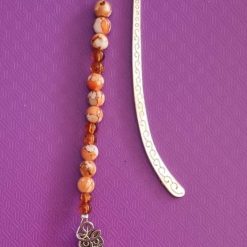 Tibetan silver, beaded bookmark