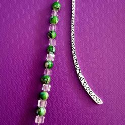 Tibetan silver, beaded bookmark
