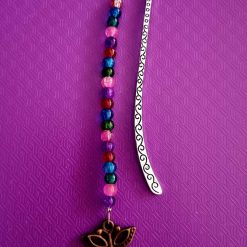 Tibetan silver, beaded bookmark
