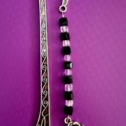 Tibetan silver, beaded bookmark