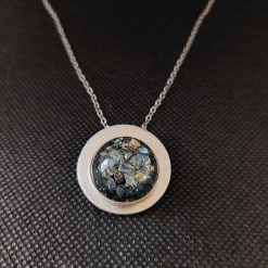 Fine Silver Dragon Eye Pendant