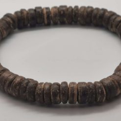 Coconut shell bead bracelet