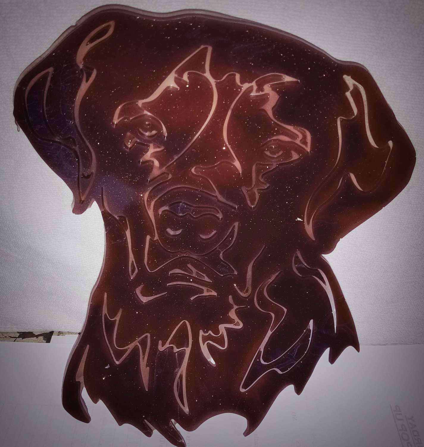 Chocolate Labrador decal MadeMe