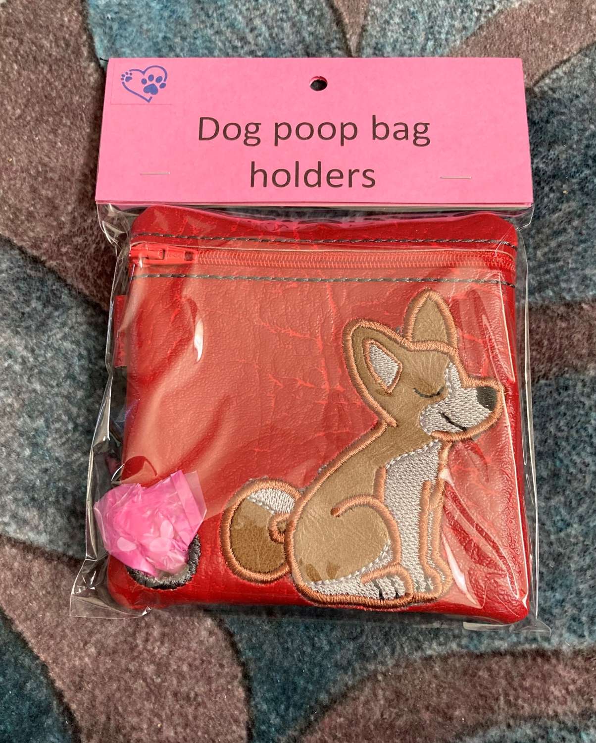 Basenji sitting dog poo bag MadeMe