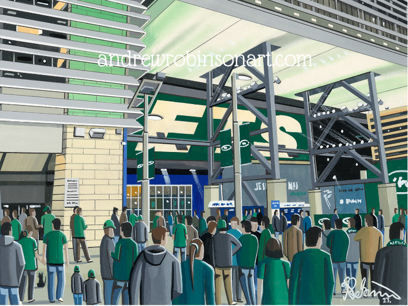 aberdeen watermark white New York. Framed & Unframed NFL Fine Art Print, American Football, Jets Stadium Gift 2