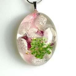 Pendant - Floral Pink/Green 1 Pendant - Floral Pink/Green 5