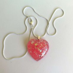 Pendant - Pink Sparkles Heart 3