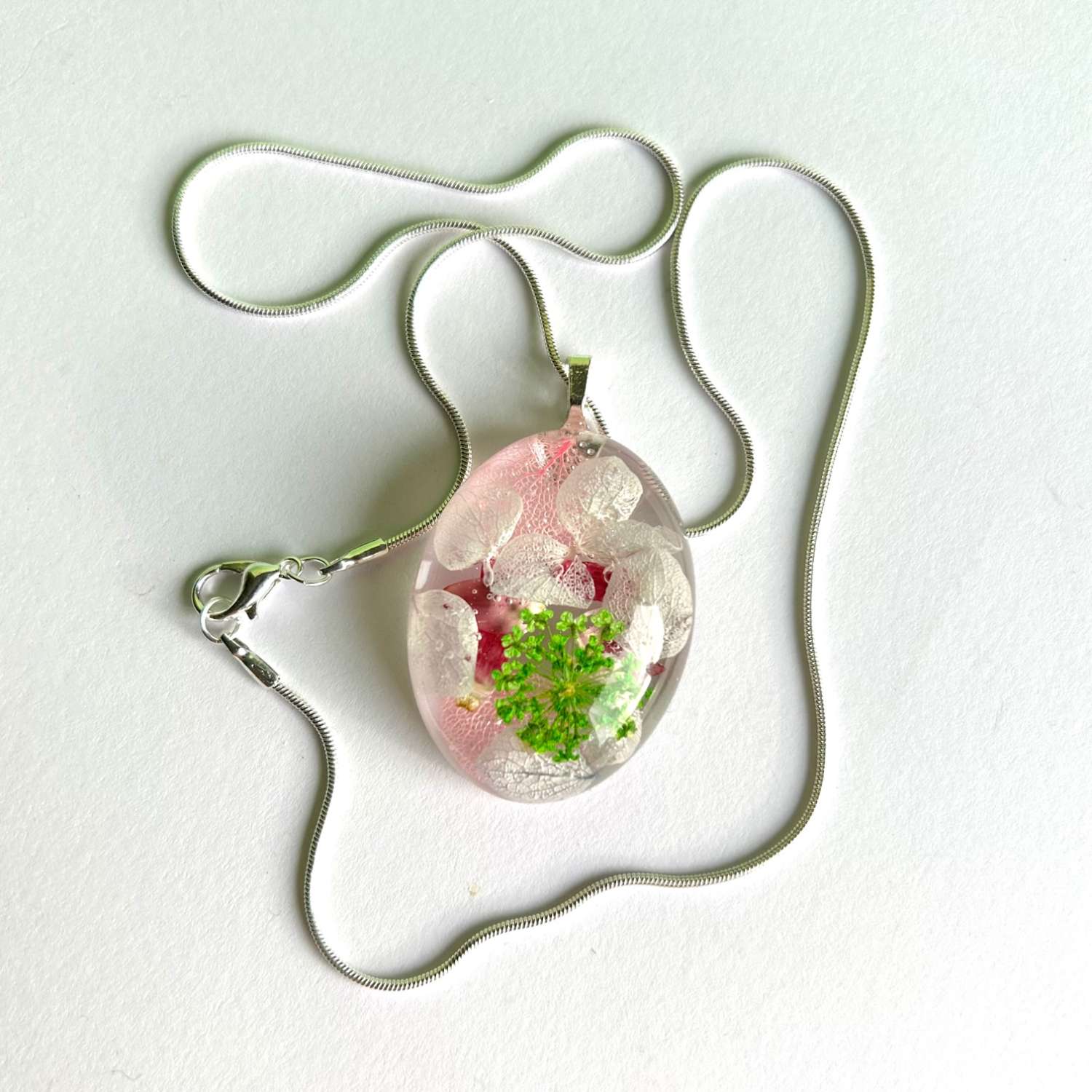 Pendnat floral green 3 Pendant - Floral Pink/Green 3