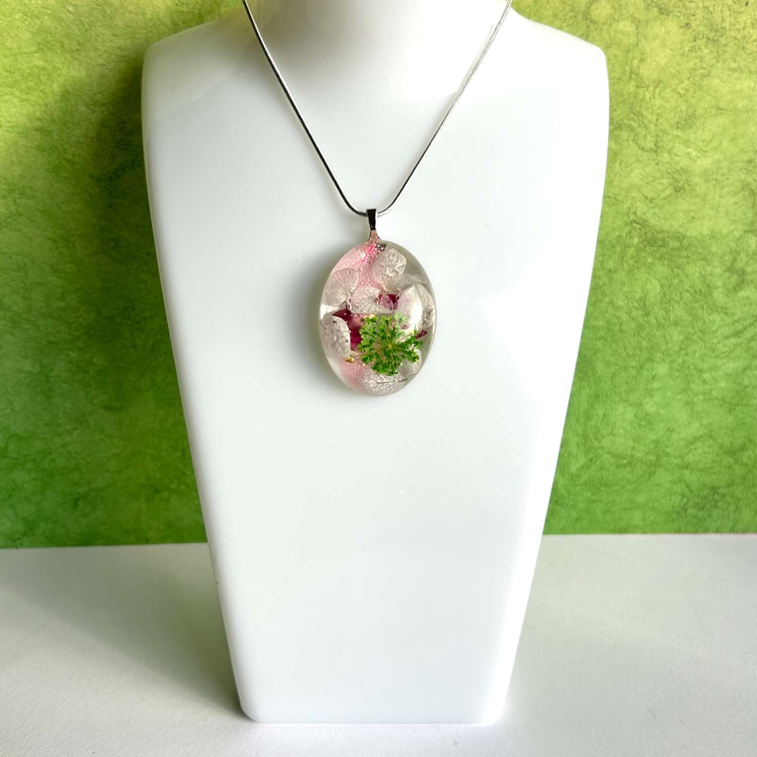 Pendnat green floral 1 Pendant - Floral Pink/Green 1