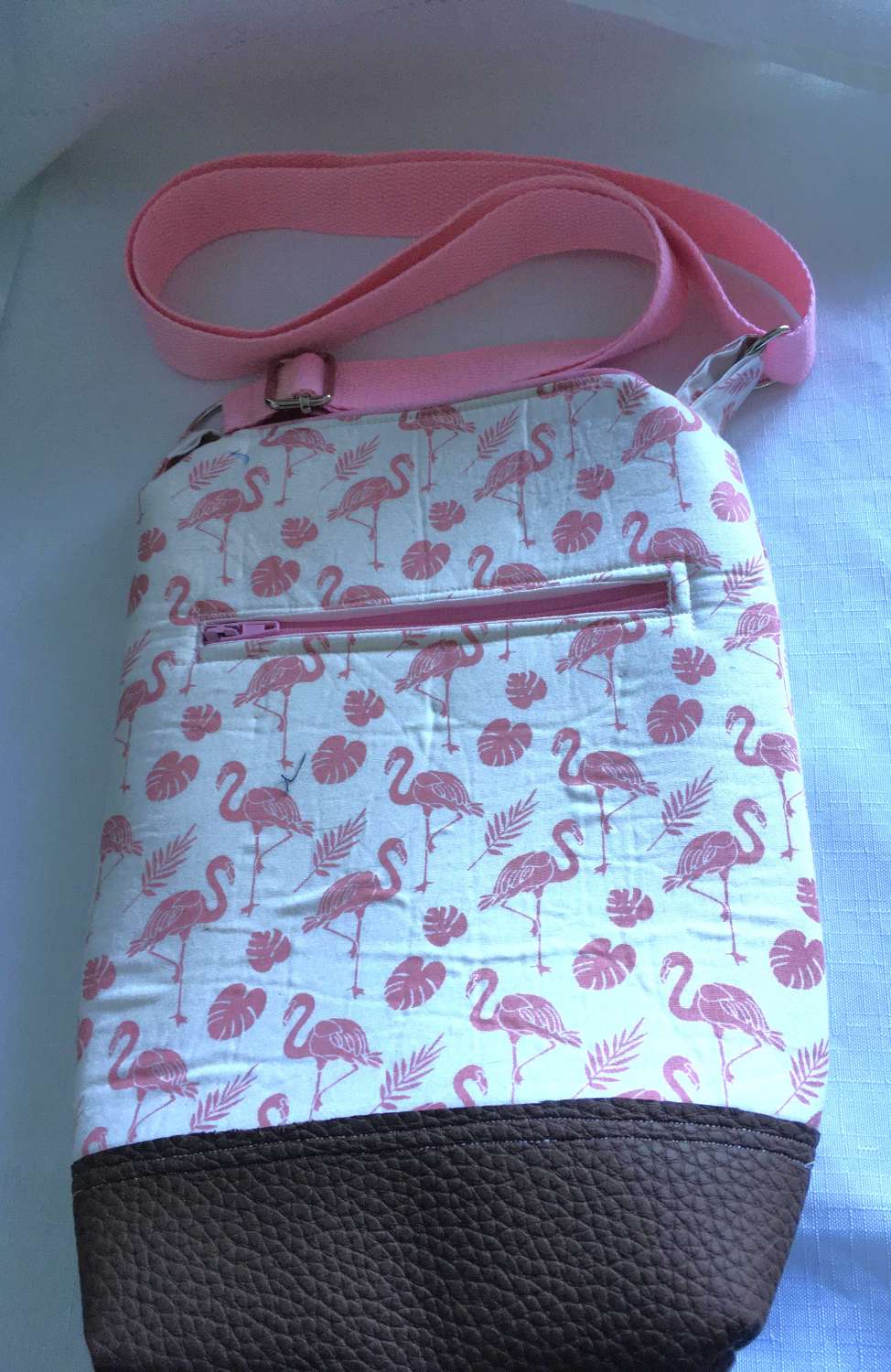 Handmade Flamingo Crossbody Bag MadeMe