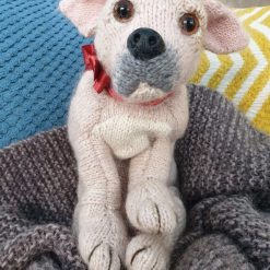 knitted golden puppy dog 3 knitted golden puppy dog 3