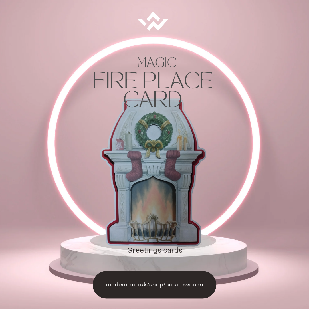 Magic Fireplace: Christmas card Magic Fireplace: Christmas card