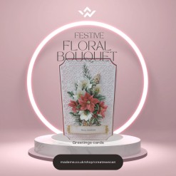 Festive Floral Bouquet Christmas Card