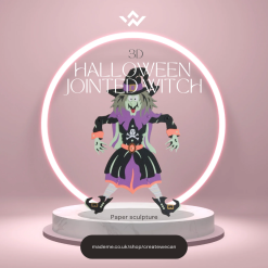 Halloween Jolly Jointed Witch Wall Art