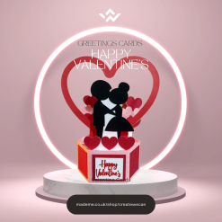 02: Happy Valentine's couple pop up card