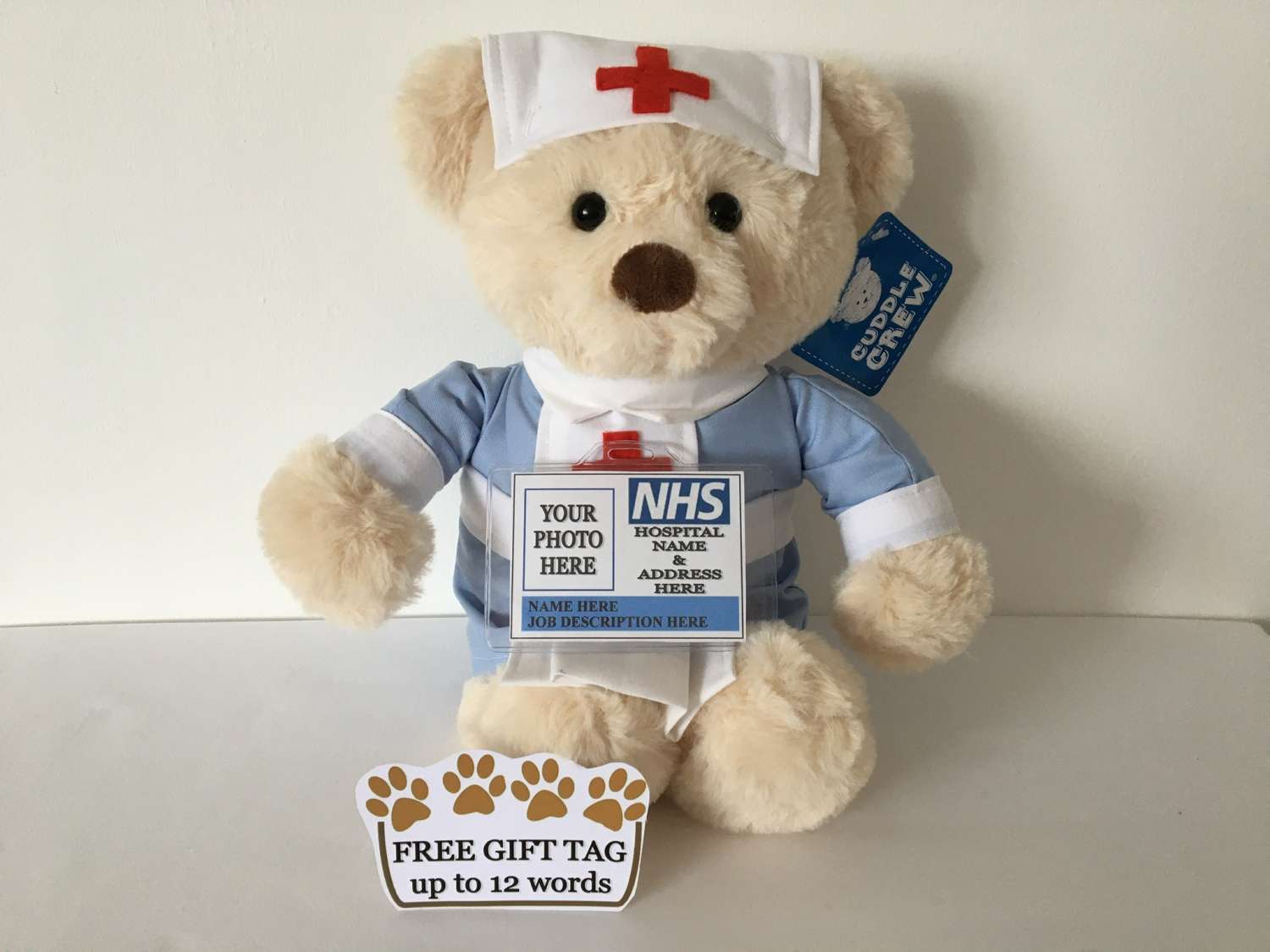 Nurse personalised teddy bear gift Nurse personalised teddy bear gift