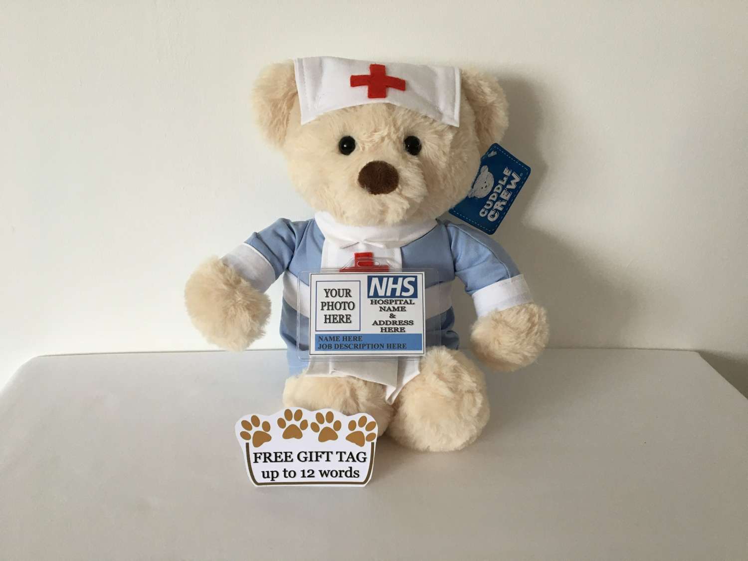 Nurse personalised teddy bear gift Nurse personalised teddy bear gift
