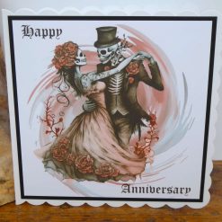 C4874   Happy Anniversary Skeleton Card