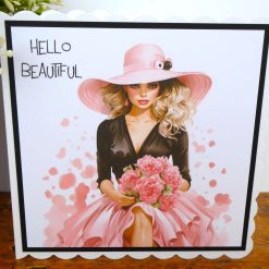 C4893    Hello Beautiful  Card