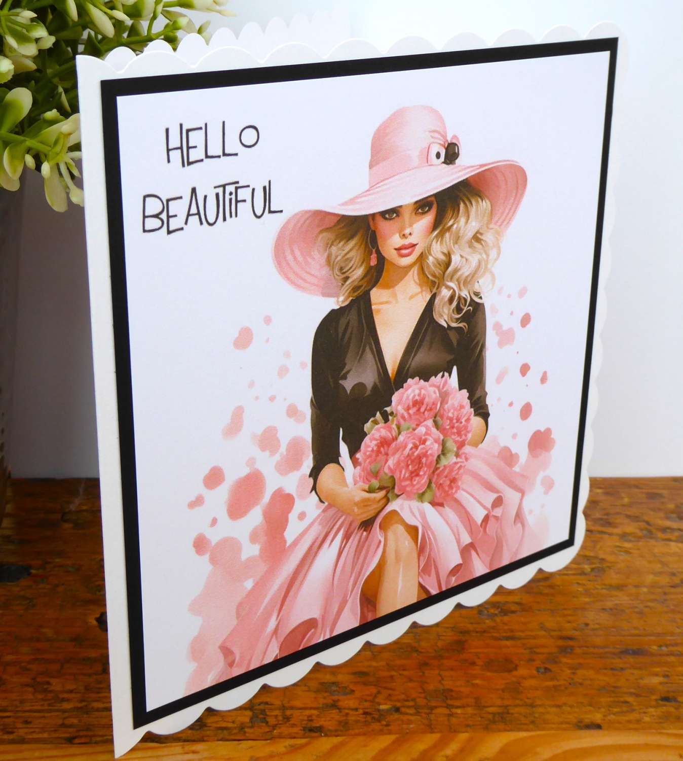 C4893 Hello Beautiful Card C4893 Hello Beautiful Card