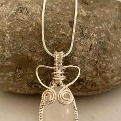 Clear Quartz Wrapped Necklace