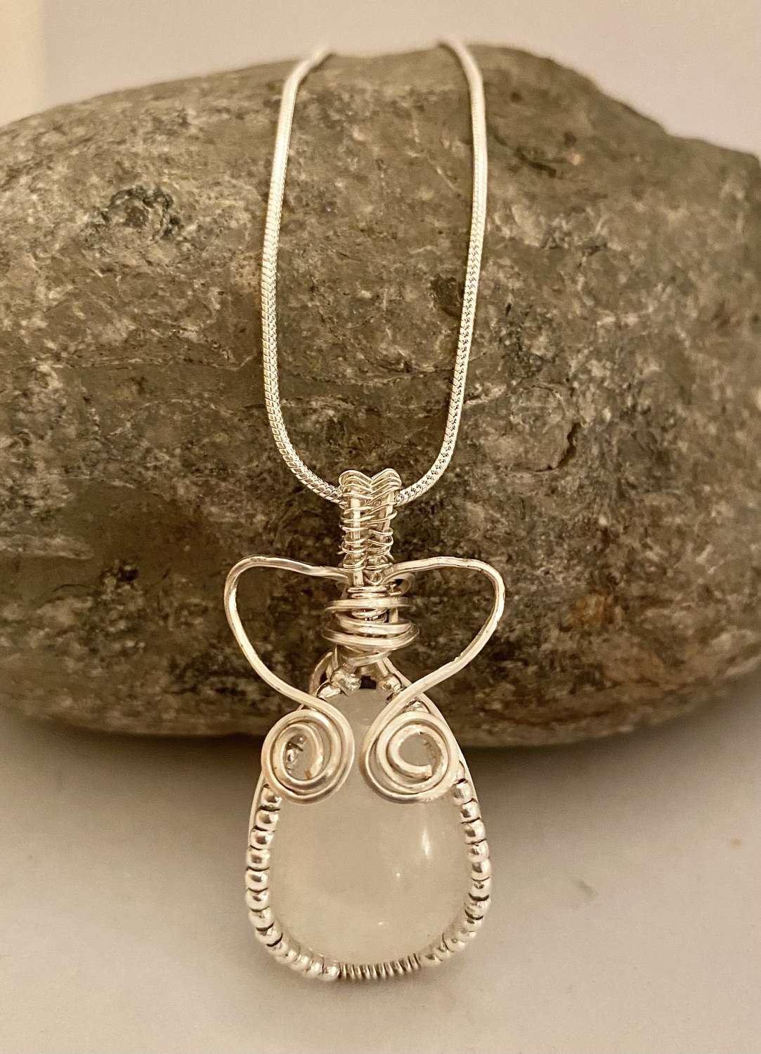 Clear Quartz Wrapped Necklace Clear Quartz Wrapped Necklace