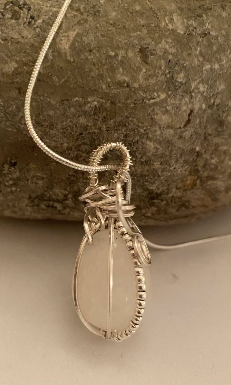 Clear Quartz Wrapped Necklace Clear Quartz Wrapped Necklace