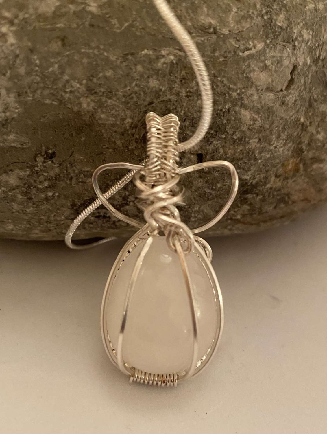 Clear Quartz Wrapped Necklace Clear Quartz Wrapped Necklace