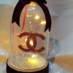 Light Up Luxe Christmas Dome Red & White Theme