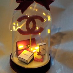 Light Up Luxe Christmas Dome Red & White Theme