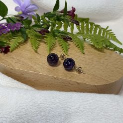 9ct Gold Amethyst Round Gemstone Stud Earrings 1 9ct Gold Amethyst Round Gemstone Stud Earrings 1