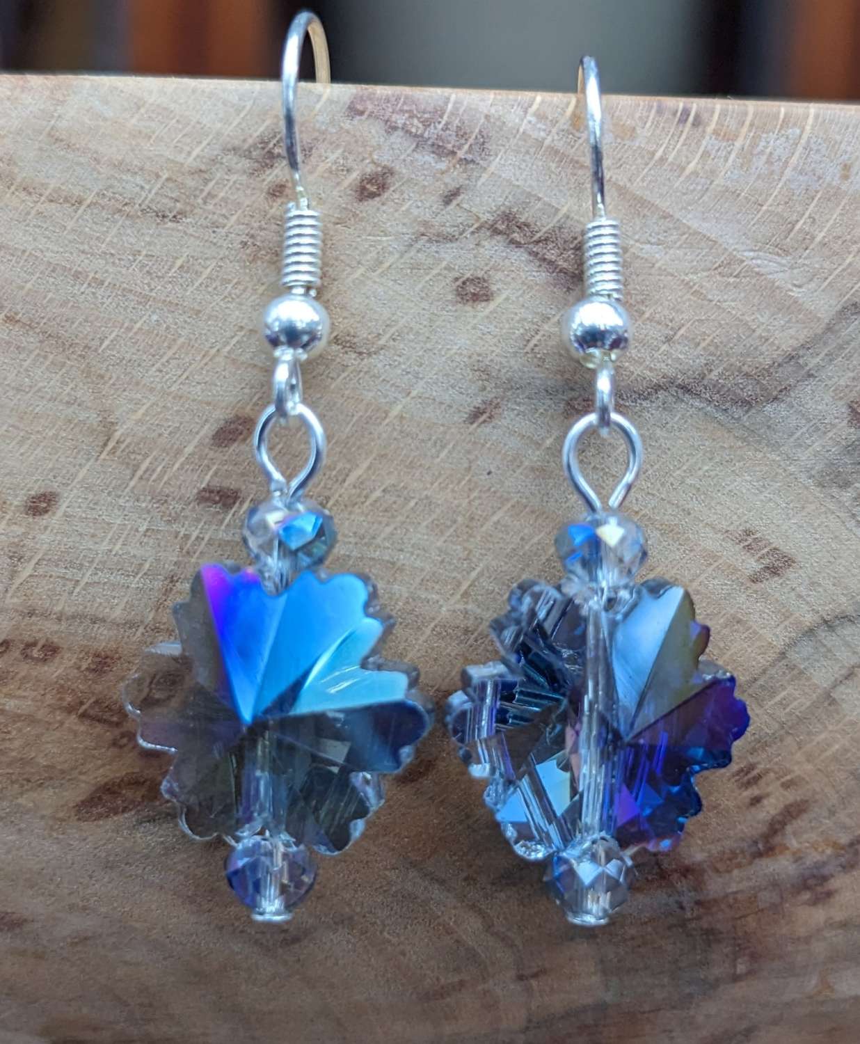 Snowflake crystal earrings - S/P Snowflake crystal earrings - S/P