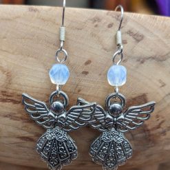 Angel charm earrings - S/P