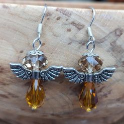 Angel earrings - brown S/P
