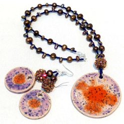 Beaded Necklace and Earring Set