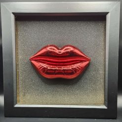 Capricious Things  Kitsch Pop Art 3D Large Lips Framed Picture
